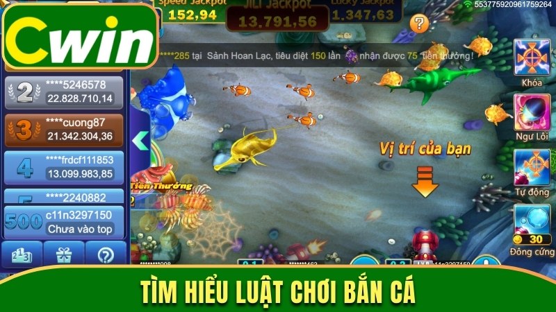 Tìm hiểu luật chơi bắn cá